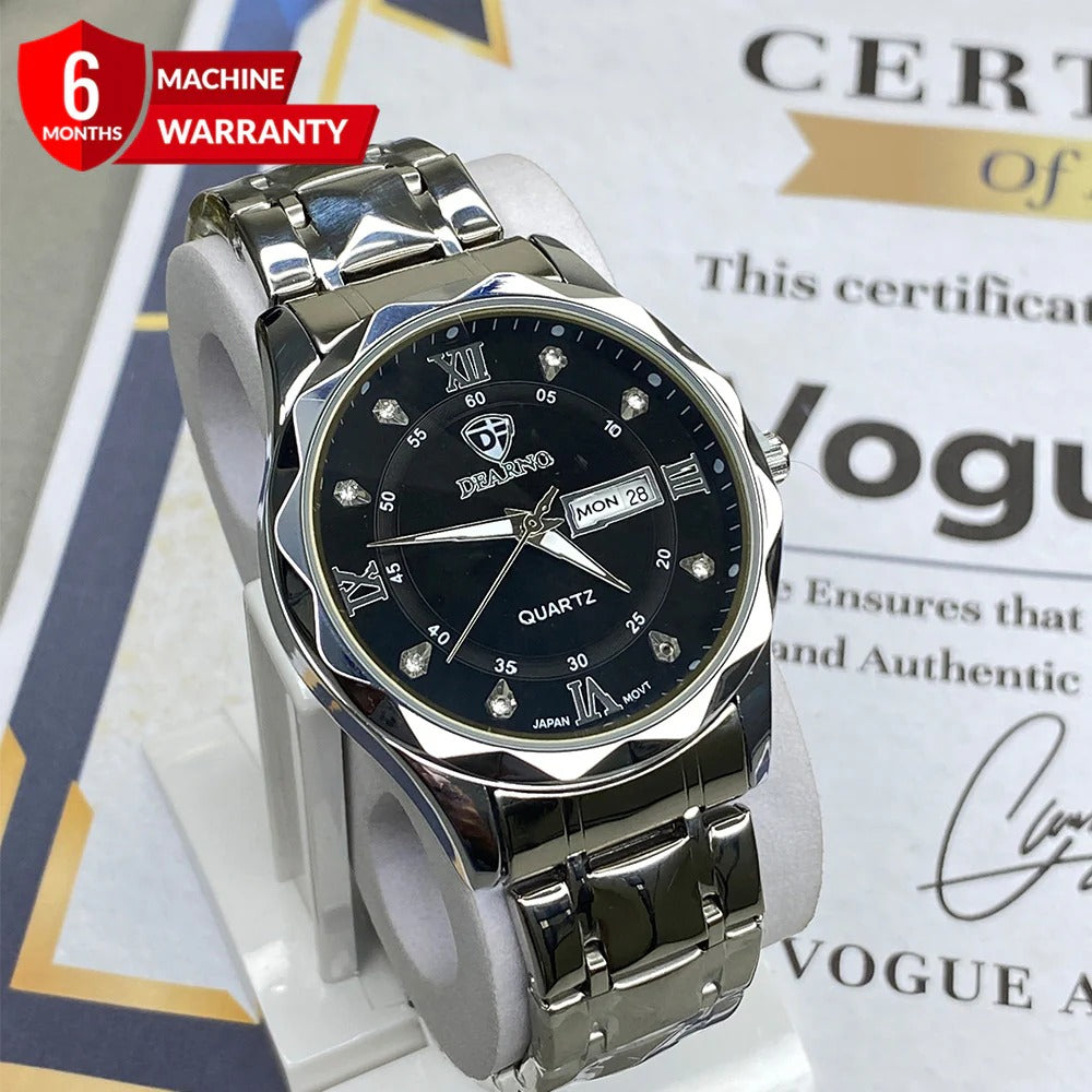 Dearno Prism Design Luxury Chain Watch For Men