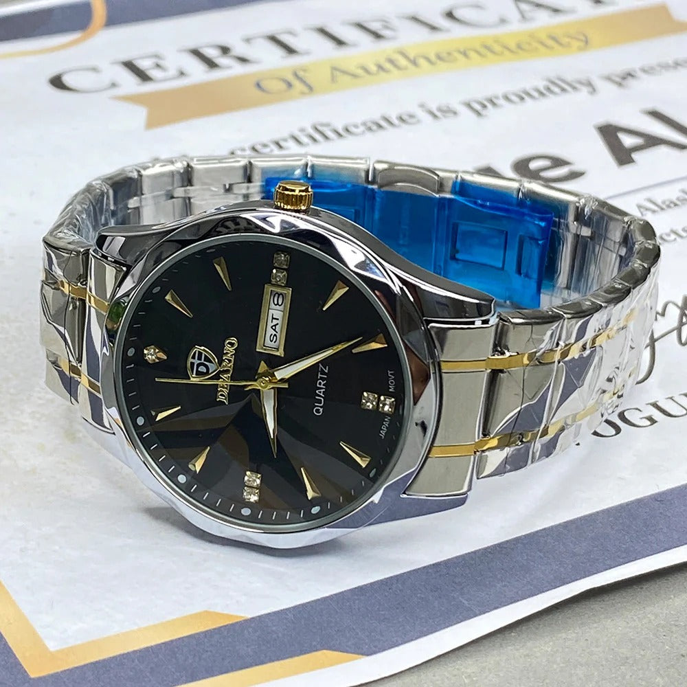 Dearno Prism Design Luxury Chain Watch For Men