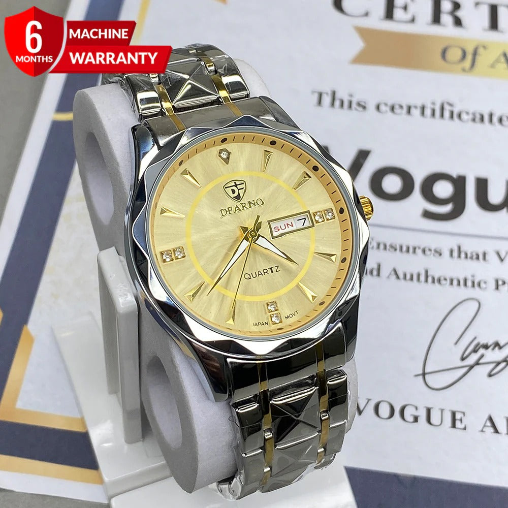 Dearno Prism Design Luxury Chain Watch For Men