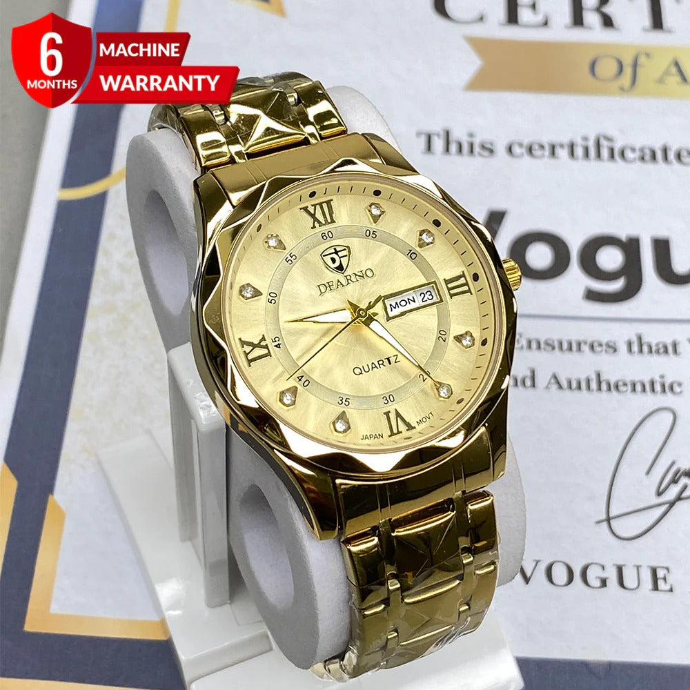 Dearno Prism Design Luxury Chain Watch For Men